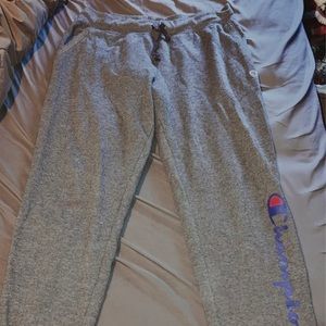 Gray champion joggers